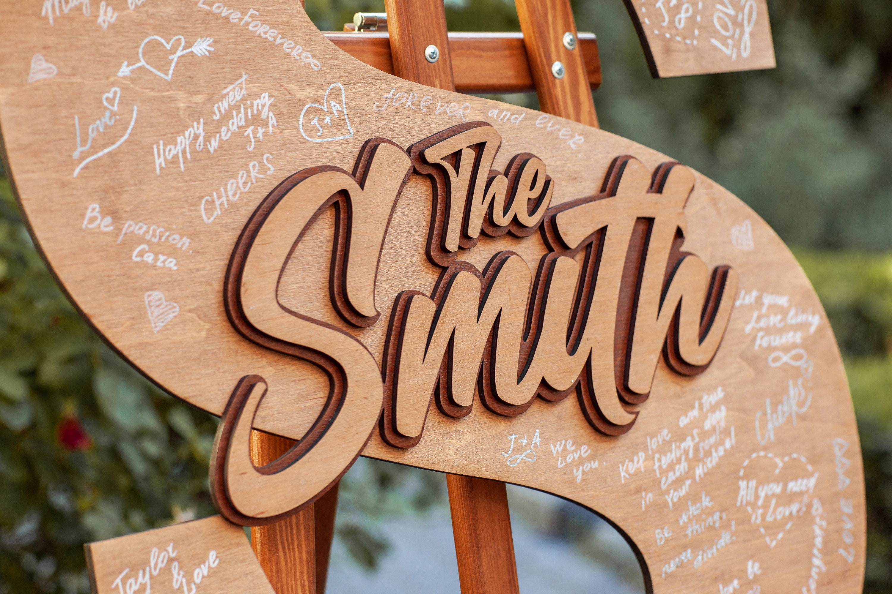 Wooden Letter Guest Book Wedding Guest Book Alternative Guest Etsy