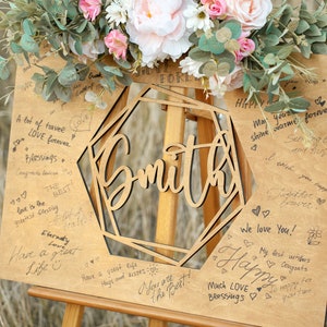 Wedding Guest Book Sign, Custom Wood Wedding Sign, Alternative Wedding Guest Book Rustic Wedding Decor, Wedding Guestbook Wedding Gift image 2