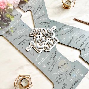 Personalized Letter Wedding Guest Book Alternative, Wooden Initial Guestbook, Custom Last Name Sign, Unique Wedding Reception Decor