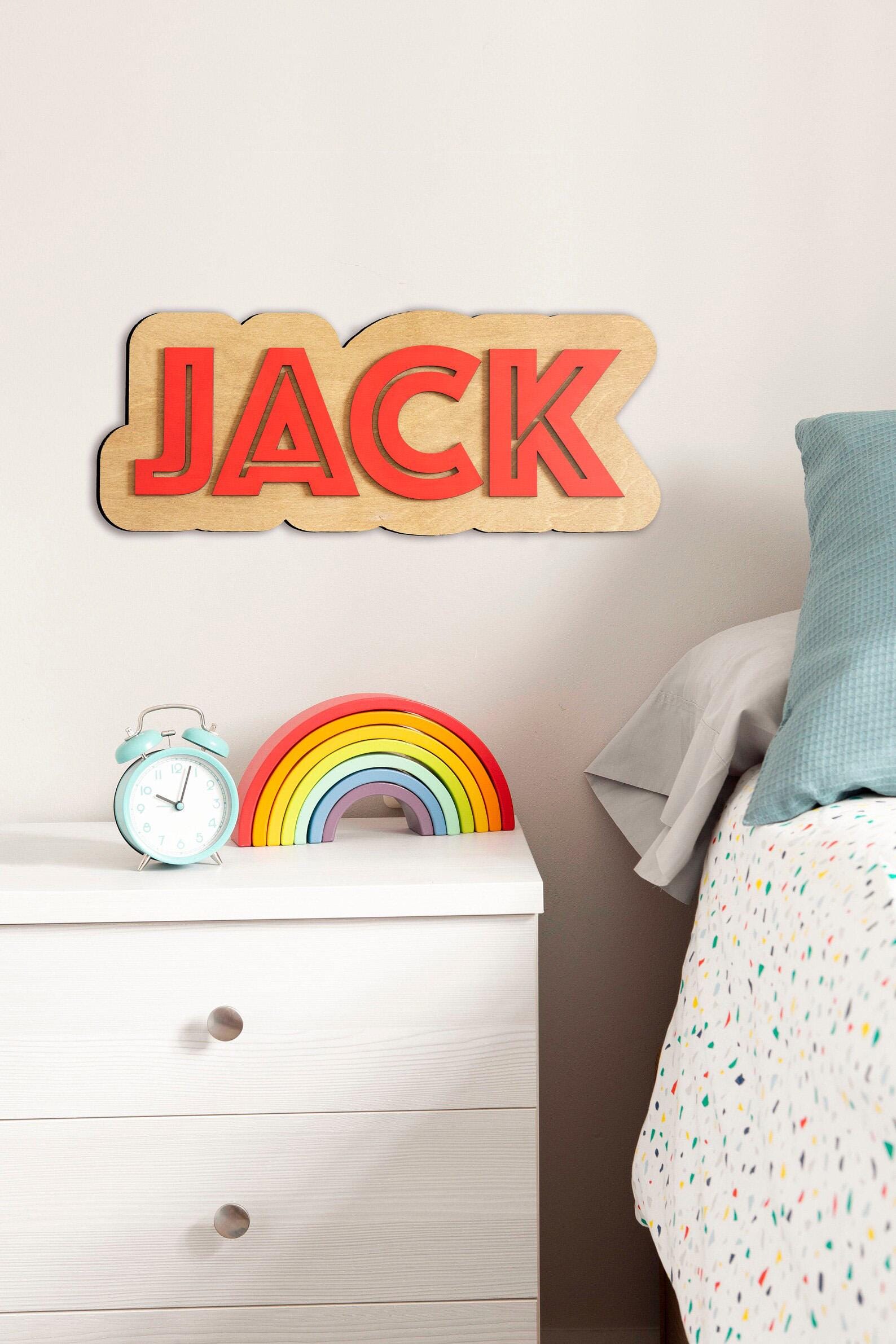 Custom Wood Baby Name Sign, Perfect Rustic Nursery Decor for Baby’s Room, Large Name Sign, Personalized Newborn Name Sign Kids Wall Decor