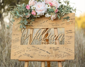 Wedding Sign, Alternative Guest Book Wedding, Engraved Wood Sign, Guest Book Sign Wedding, Wooden Guestbook Custom Wedding Decor