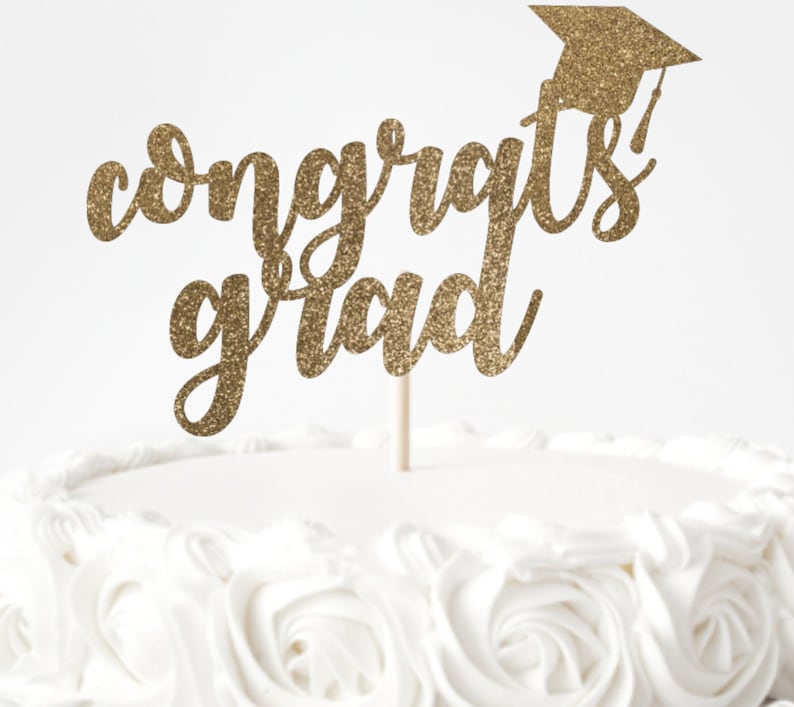 Graduation Party Cake Topper Silhouette SVG Cricut ...