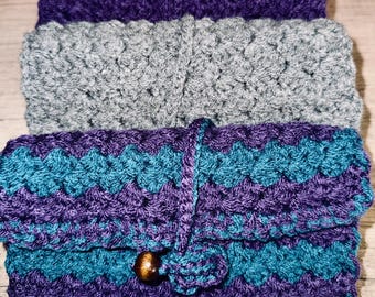 Crocheted Tarot Card Bag | Handmade Tarot Deck Pouch | Witchy Card Storage | Yarn Tarot Wrap | Crystal & Oracle Deck Holder Gift