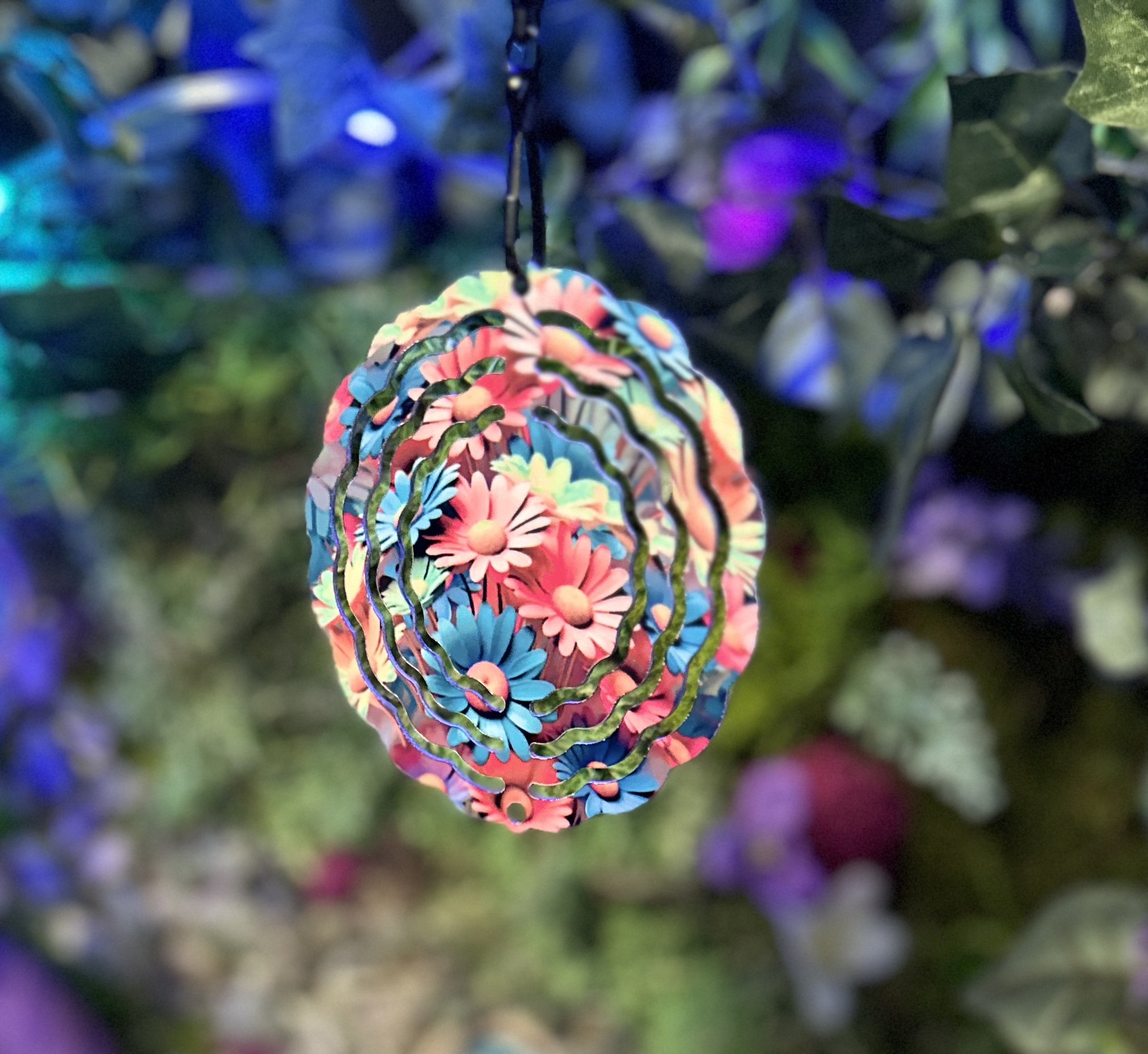 Spring Wind Spinner Spring Flowers 8 Inch Aluminum Wind Spinner | Matching 3 In. Sail - Etsy