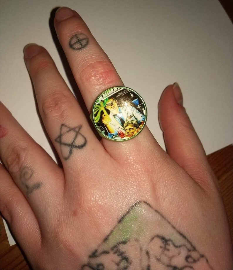 Re-animator Horror Movie Rings Reanimator Jewelry Horror Rings