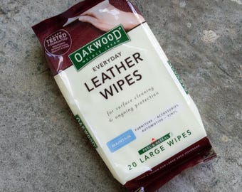 Oakwood Everyday Leather Wipes 20 PK
