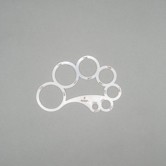 Gabaret En Acier Inoxydable Pour Dessiner Cercles Concentriques - 10x10 Cm, Pochoir Couture, Cuir, Artisanat