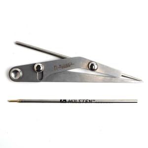 Nattools Leather Compass Divider | Adjustable Wing Divider for Leather Craft | Precision Edge Spacing Tool | DIY Leather Marking Scriber