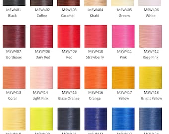MeiSi WeiXin Polyester Threads 0.35mm-0.55mm: Crafted for Leather Perfection