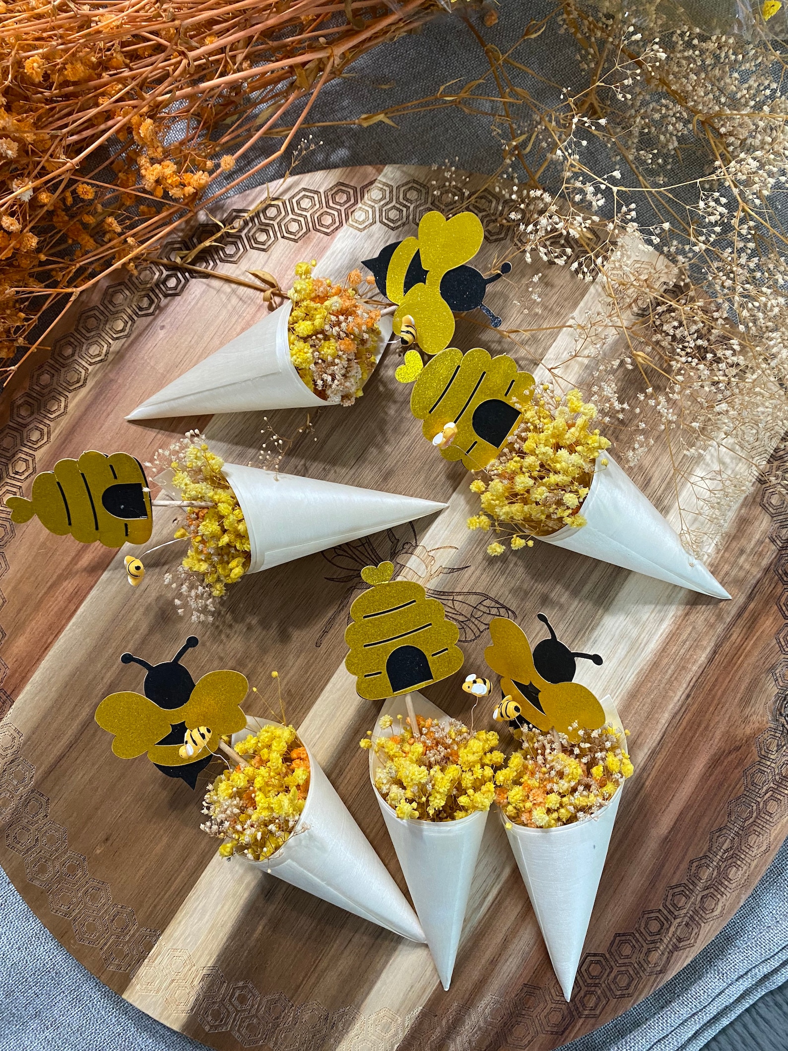 Bumble Bee Bouquet Party Favors Rustic Theme - Etsy