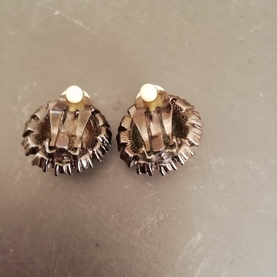 Vintage Jewelry JOAN RIVERS Earrings, Glass Caboc… - image 7