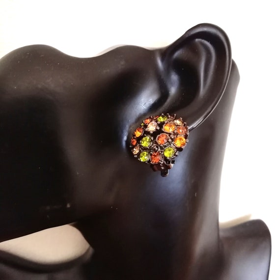 Vintage Jewelry JOAN RIVERS Earrings, Glass Caboc… - image 10