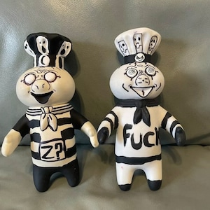 Psycho Doughboy and Mr.Eff. Johnny the homicidal maniac dolls. Jthm