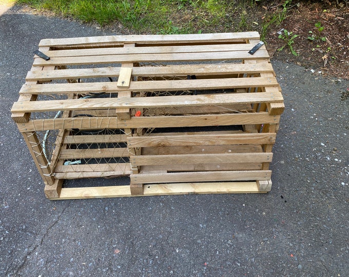 A Newly Made Wooden Lobster Trap From Maine Etsy