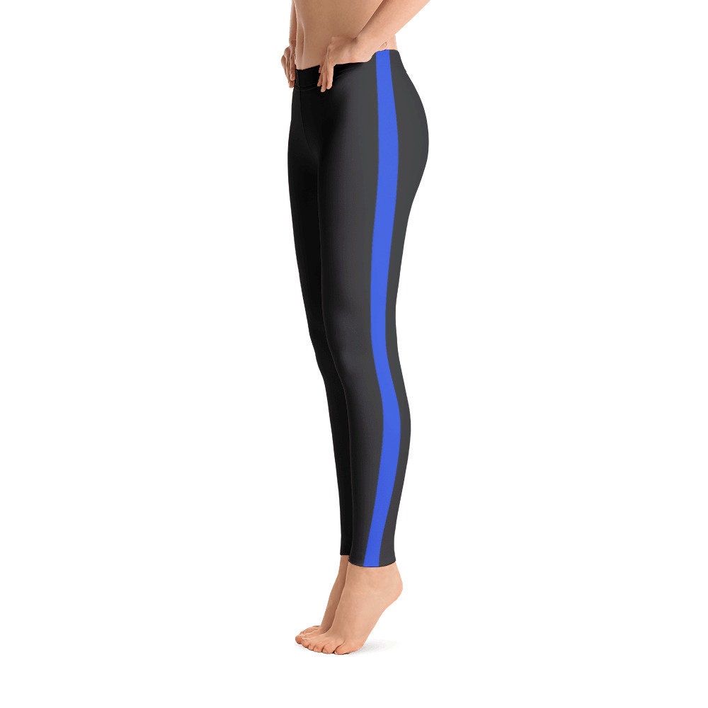 Womens Thin Blue Line Leggings Police Officer Gifts Police Thin Blue Line Family Tights Spandex Gym Workout Running Etsy Canada