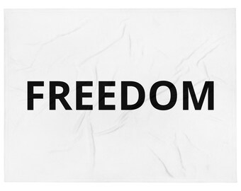 Freedom Patriotic Fleece Throw Blanket | Charlie Kirk