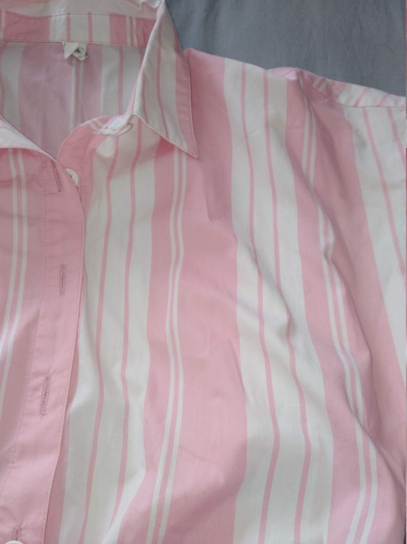 50's pink dress / striped vintage pink dress / 50… - image 4