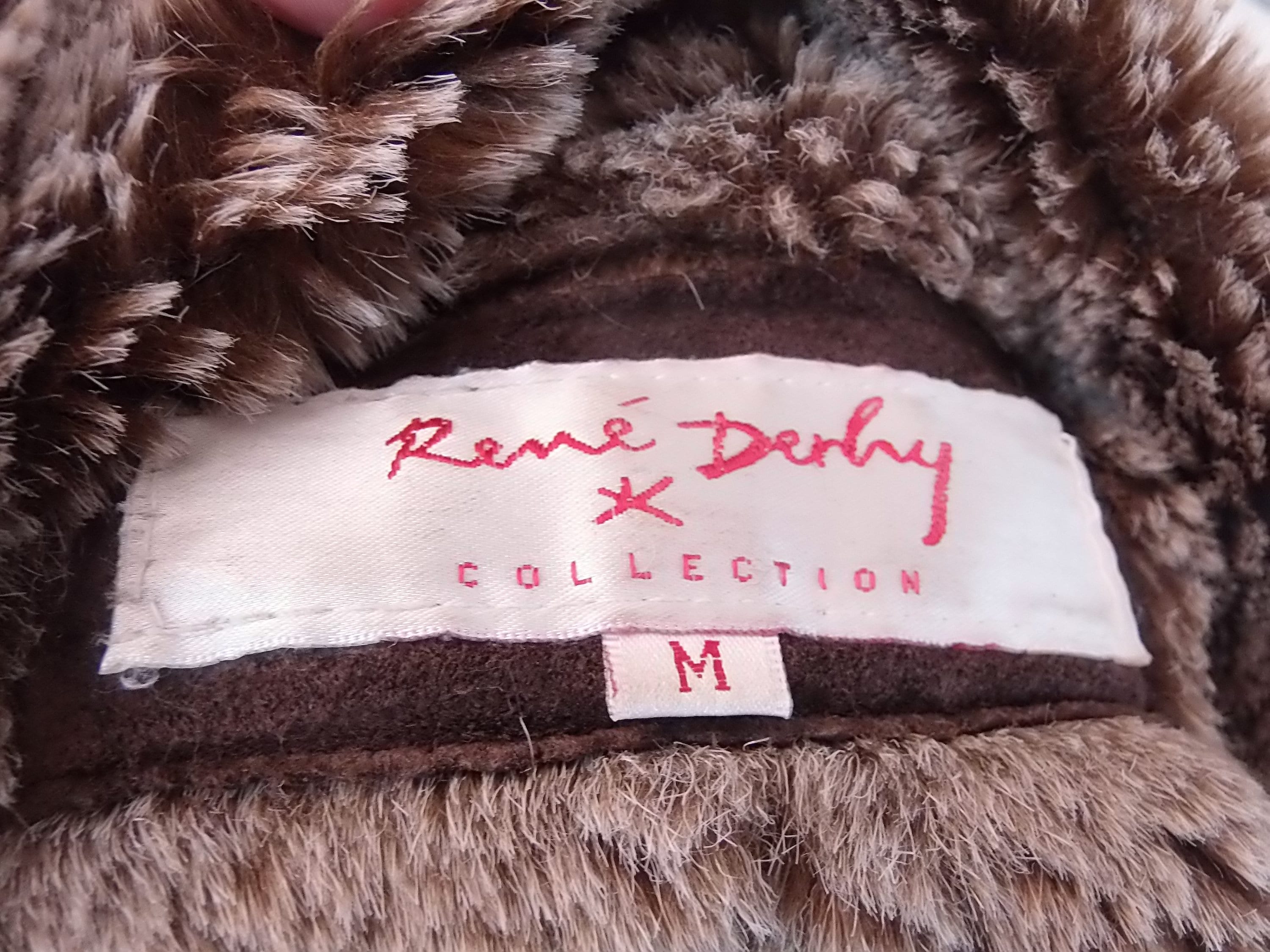 Vintage René Derhy Genuine Leather Brown Coat / 80's Faux - Etsy