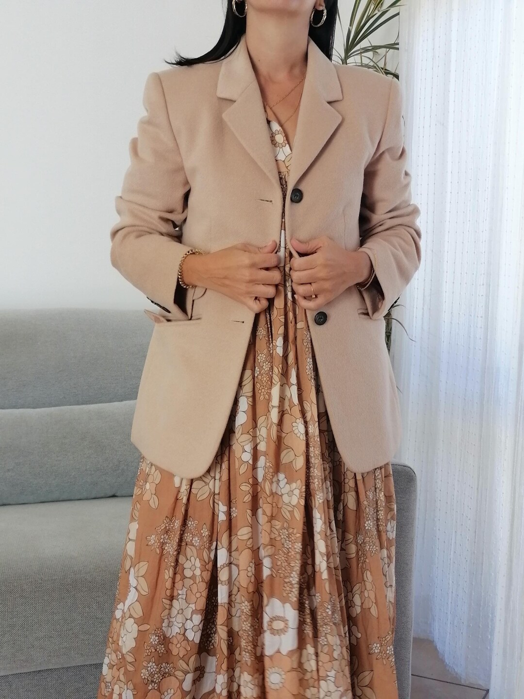 Blazer Chic CLEMENT En Laine Angora Cachemire Rouge Taille 36 - Neuf Avec étiquettes