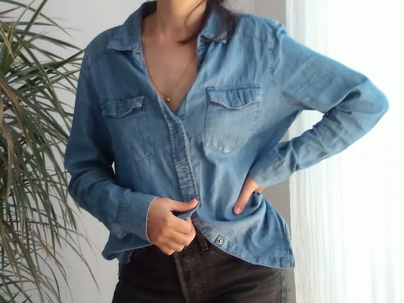 Vintage ESPRIT Basic Denim Shirt 