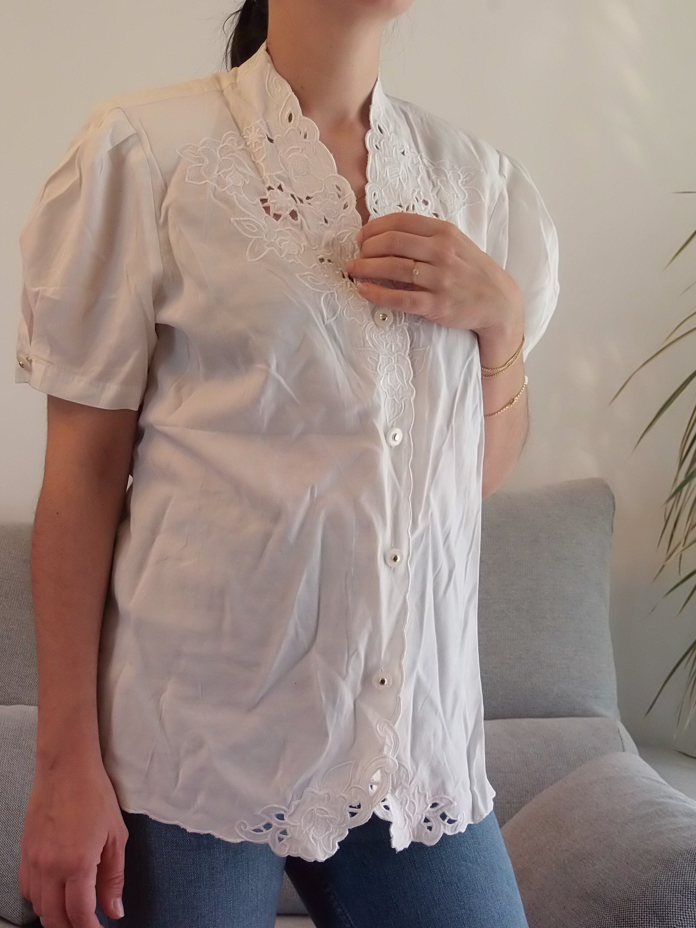 TODAYFUL】Embroidery Patchwork Shirts | selects