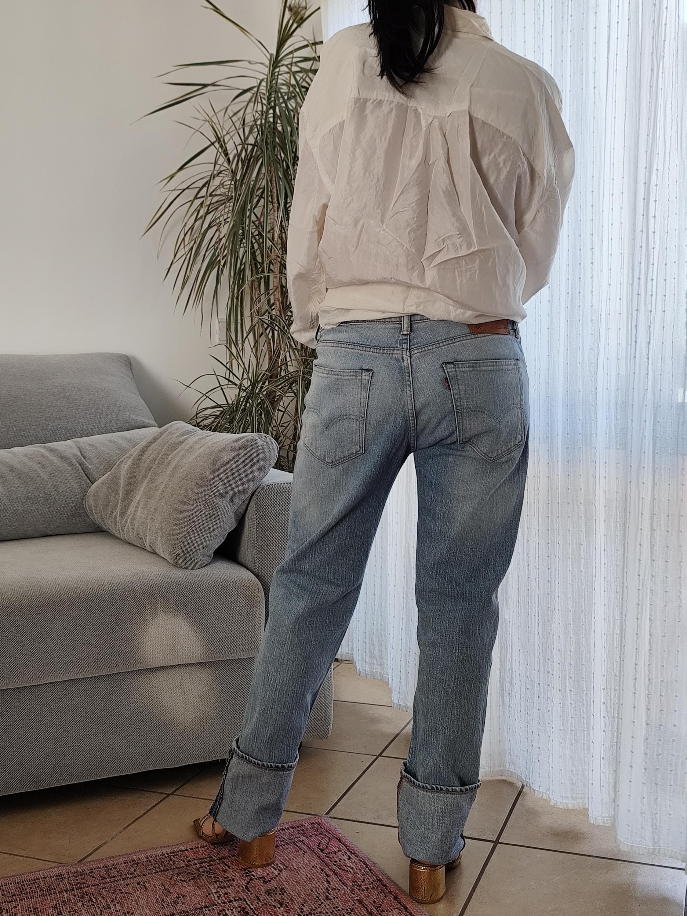 Vintage Levi's 511 light blue jeans / 00's 511 Levi's denim trousers W32 L34
