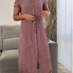 laura ashley shirt dress Laura Ashley Polo Shirt Dress Dress Womens Small Navy Blue Collared Maxi Vintage