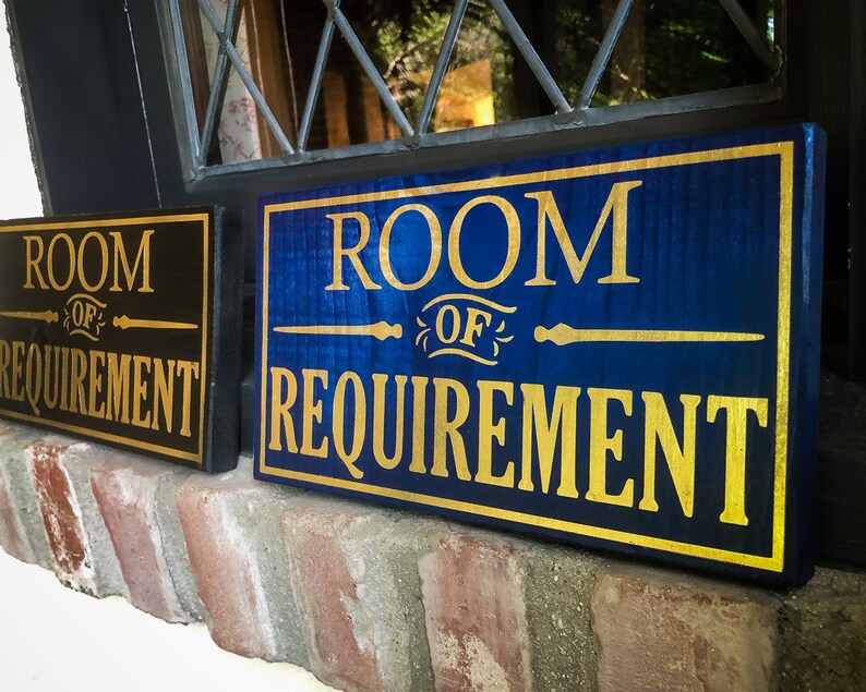 Room of Requirement Wooden Rustic Art Sign | Etsy