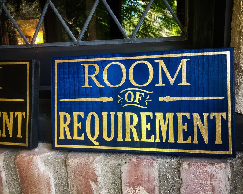 Room of Requirement Wooden Rustic Art Sign | Etsy