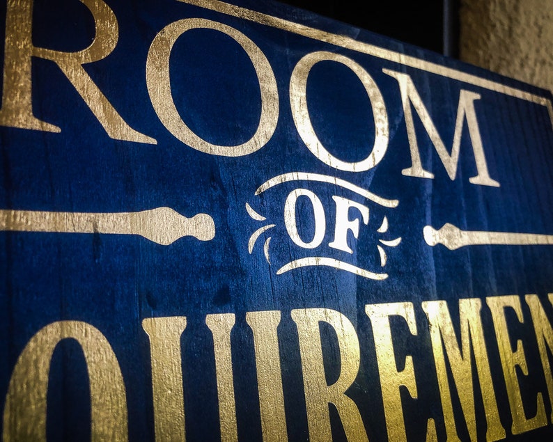 Room of Requirement Wooden Rustic Art Sign | Etsy