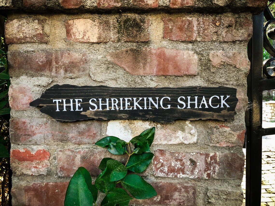 Shrieking Shack Wood and Paint Rustic Art Sign | Etsy