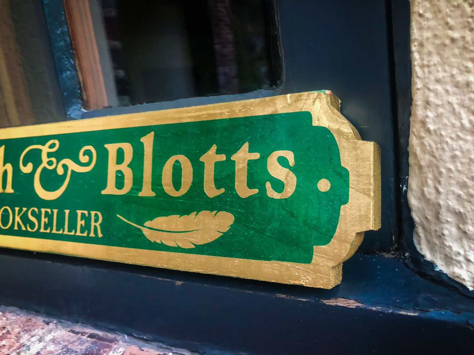 Flourish and Blotts Bookseller Rustic Art Sign | Etsy