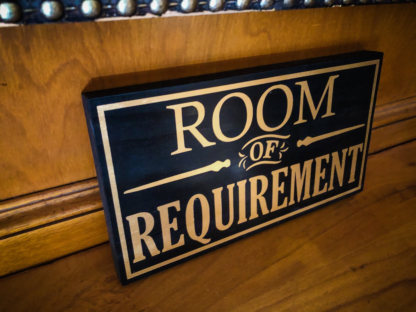 Room of Requirement Wood and Paint Rustic Art Sign | Etsy