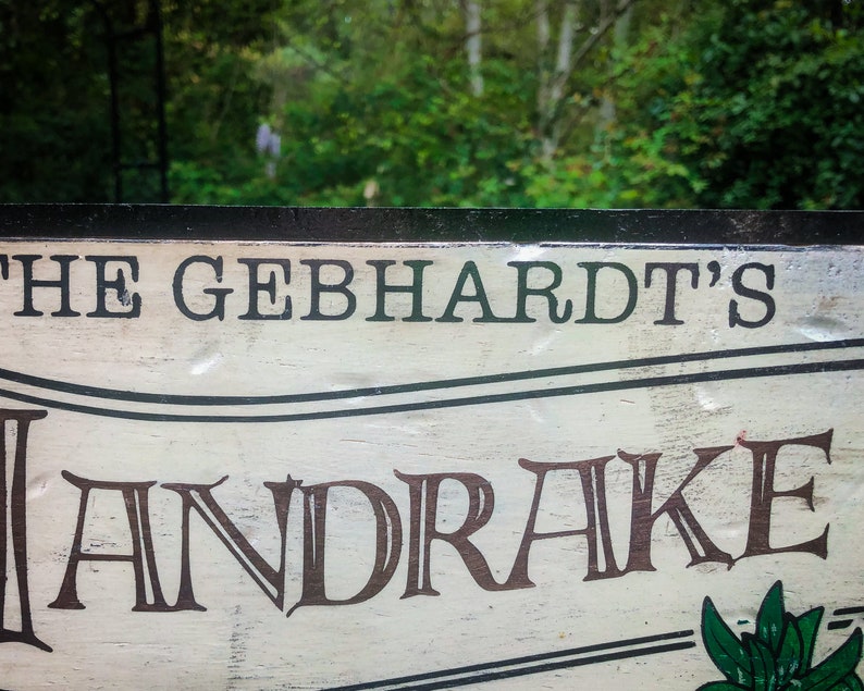 Custom Mandrake Garden Sign | Etsy