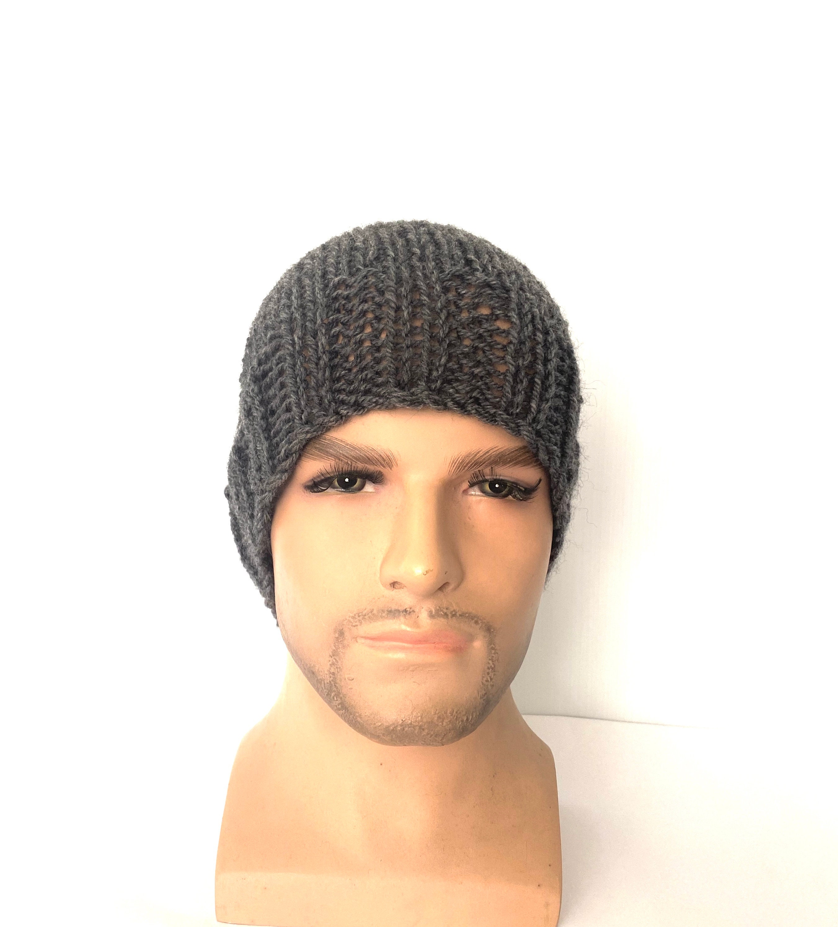 Easy Knit Beanie Hat Pattern, Pdf Beginner Hat, Knit Pattern Diy, Hat ...