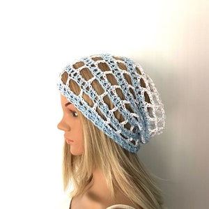 Instant Download Hat PDF Slouch Summer Crochet Beanie Pattern, Digital ...