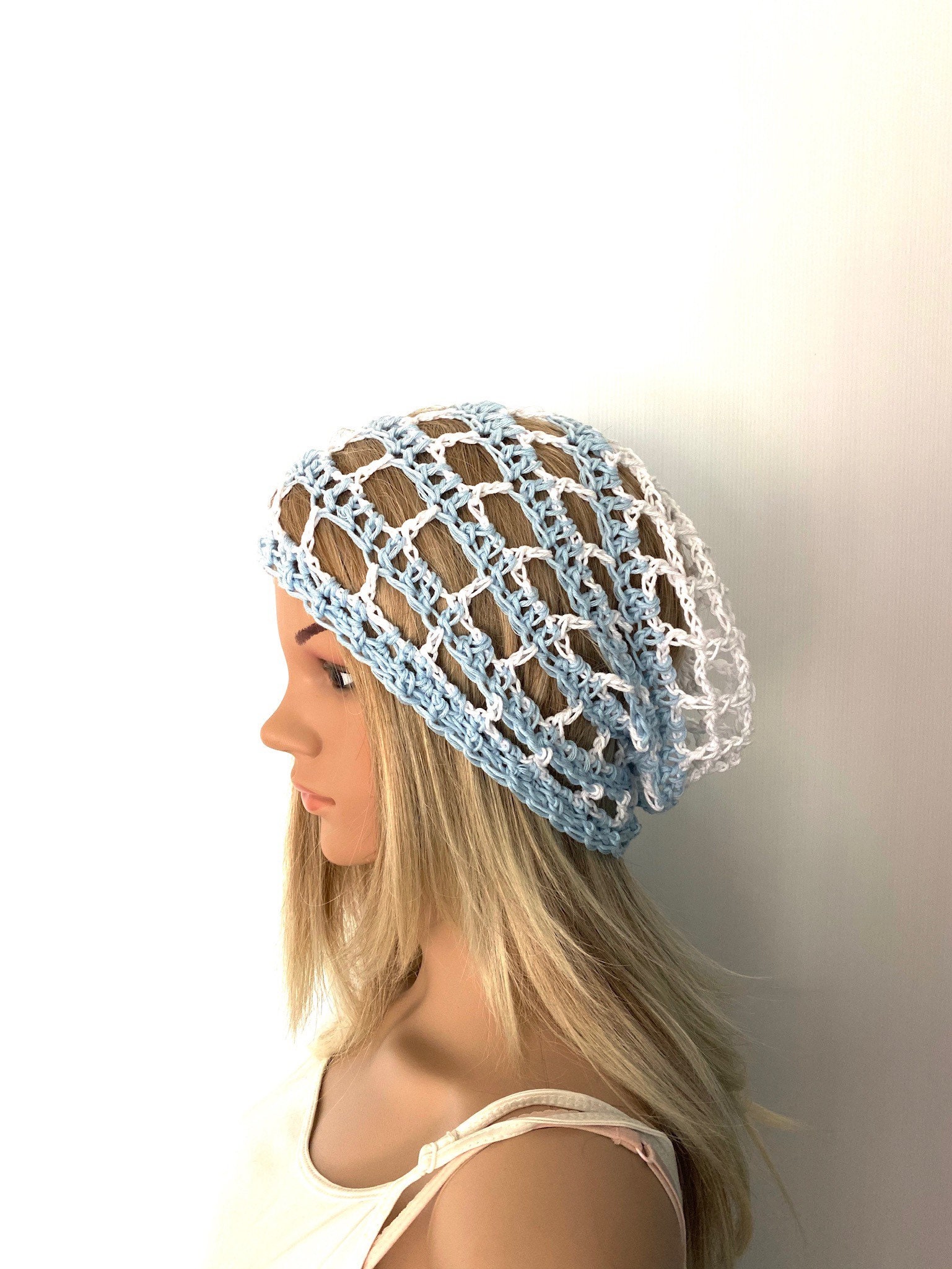 Instant Download Hat PDF Slouch Summer Crochet Beanie Pattern, Digital ...
