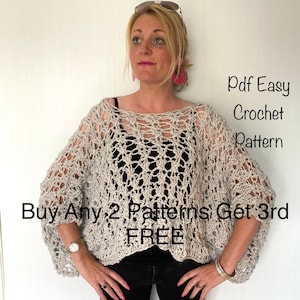 Häkelanleitung für Damen, Crop-Top pdf modern, Wollspitze Pullover häkeln, Häkelanleitung Sommer schnell, einfach und schnell