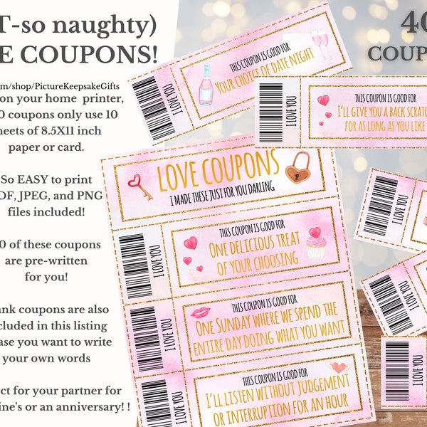 Sexy Coupons Printable - Etsy