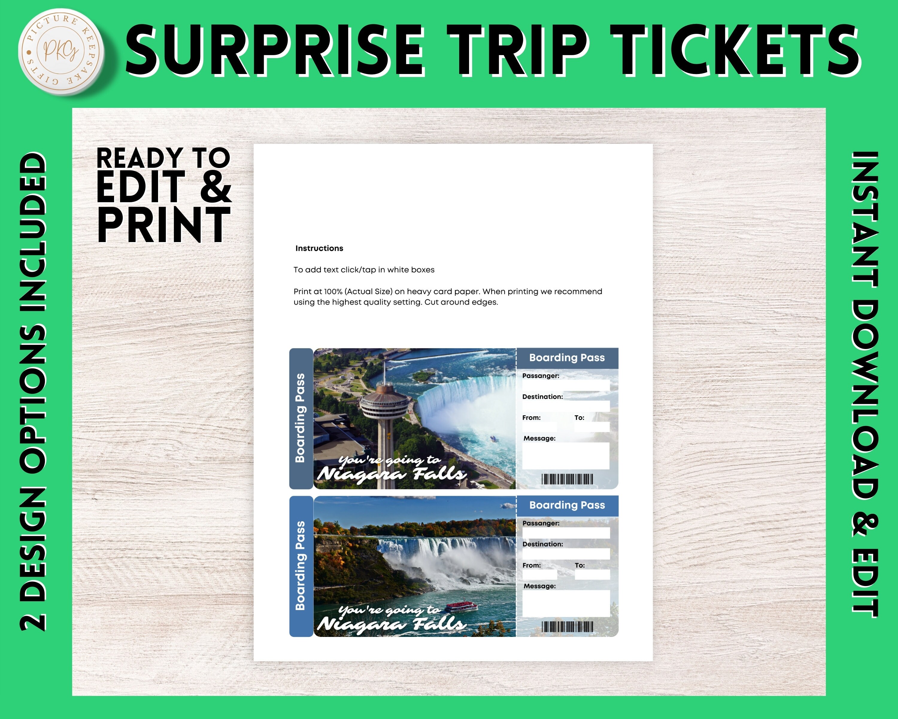 Printable NIAGARA FALLS Surprise Gift Ticket Niagara Falls - Etsy Printable NIAGARA FALLS Surprise Gift Ticket Niagara Falls - Etsy