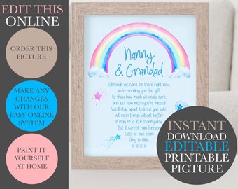 Personalised Grandparent Print | Grandparents Gift | Family Prints | Family gift | Mothers Day | Grandchildren|