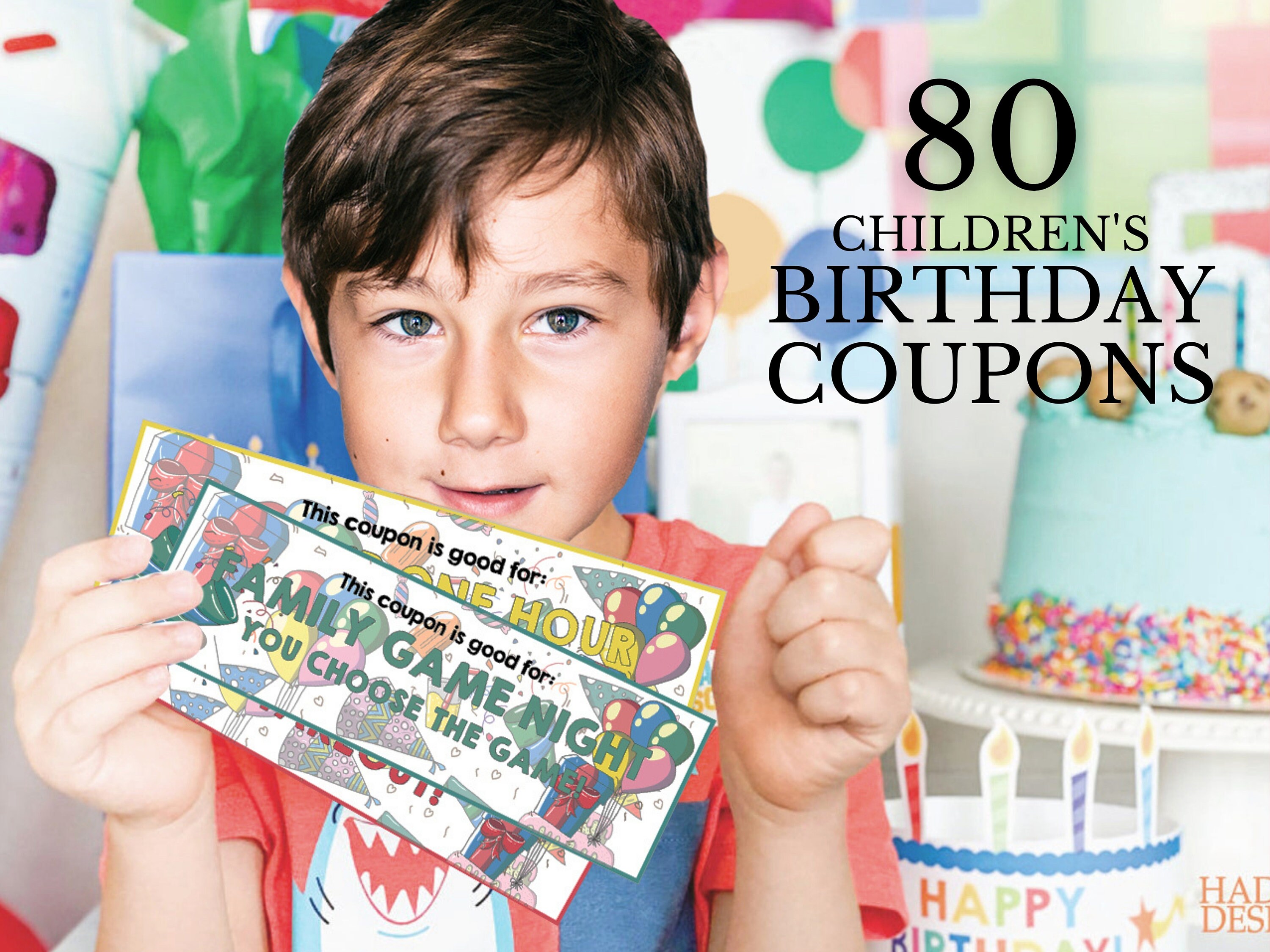 Printable Birthday Coupon Template Editable Gift Voucher Etsy UK