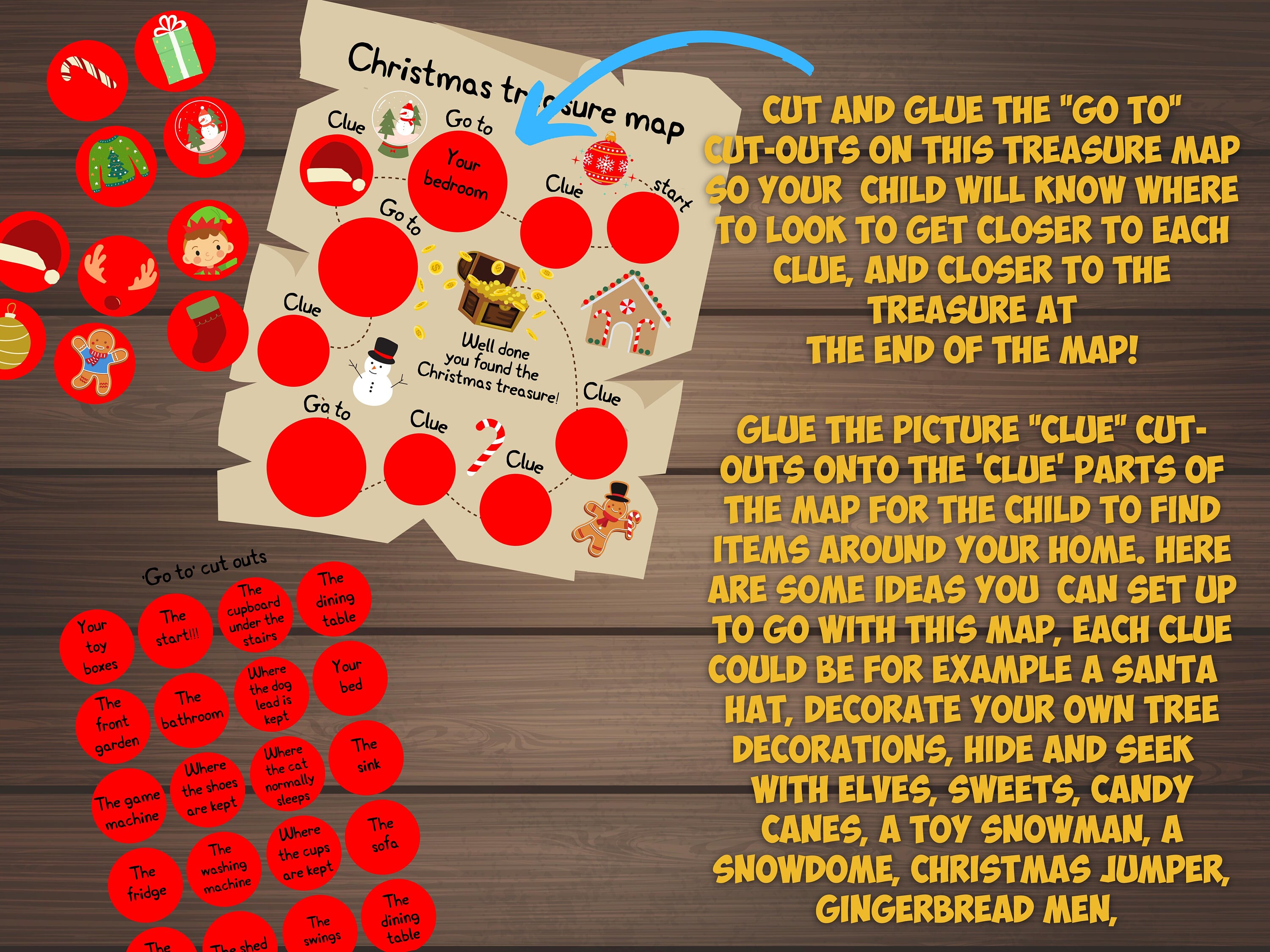PRINTABLE Christmas Scavenger Hunt Treasure Hunt Game For Etsy printable-christmas-scavenger-hunt-treasure-hunt-game-for-etsy