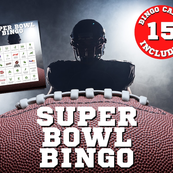 Superbowl Bingo | Super Bowl Party Games | Super Bowl Bingo | Super Bowl Party games | Halftime games