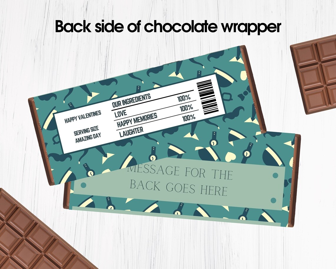 PRINTABLE Fathers Day Chocolate Bar Wrapper Template Hershey - Etsy