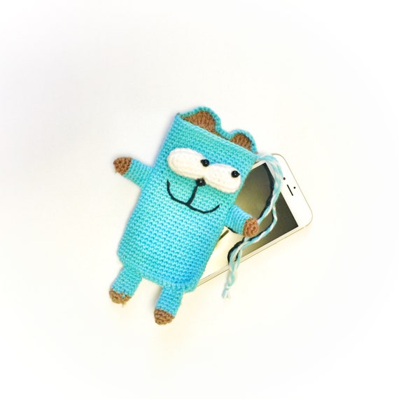 Hakeln Sie Handytasche Blau Katze Iphone Fall Handytasche Etsy