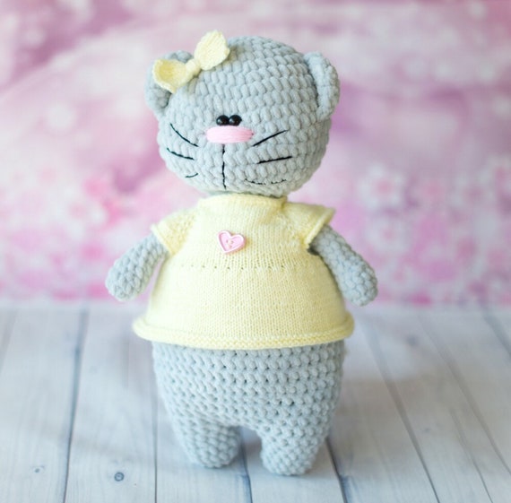 crochet cat doll