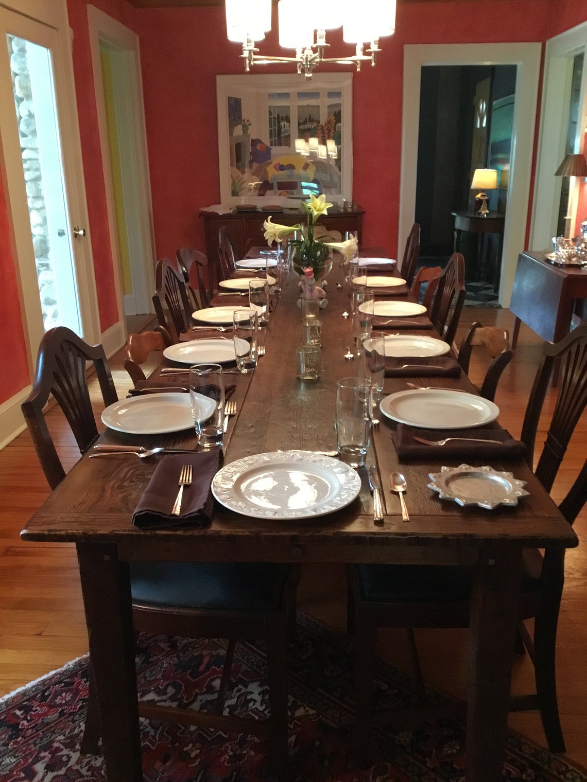 Traditional Dining Tables Made From Antique Materials - Etsy