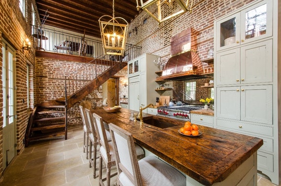 Antique Wood Countertops Etsy