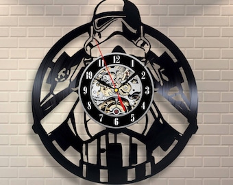 Star Wars Room Decor Darth Vader Vinyl Record Wall Clock Wall Clock Modern Wall Clock Vintage Birthday Gift For Men Luke Skywalker